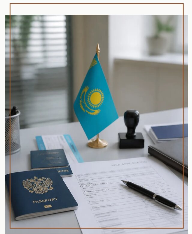 Оформление визы в Казахстан для поездки и работы в Слободской